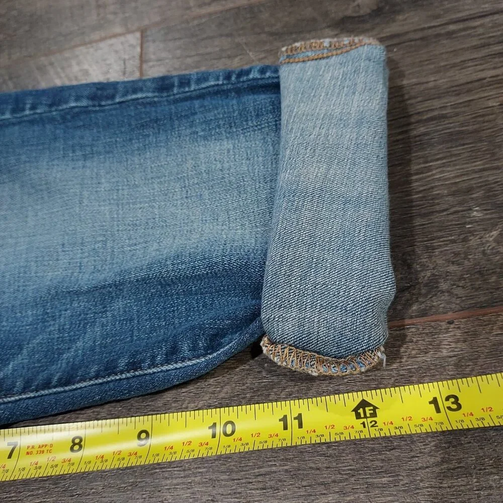 American Eagle Outfitters Super Stretch Skinny Jeans Custom Cut Off Farmgirl - Picture 7 of 8